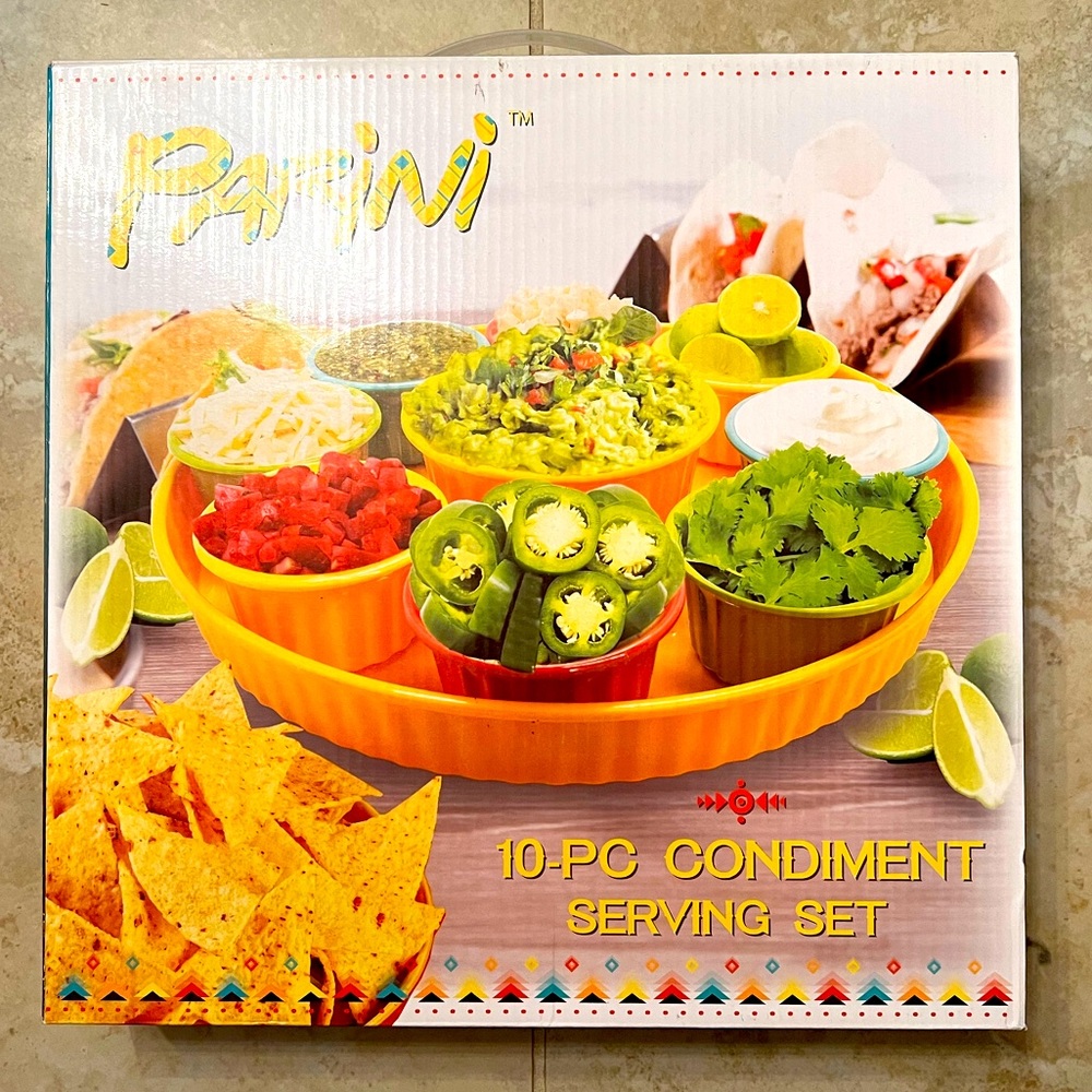 Parini 10PC Condiment Serving Set